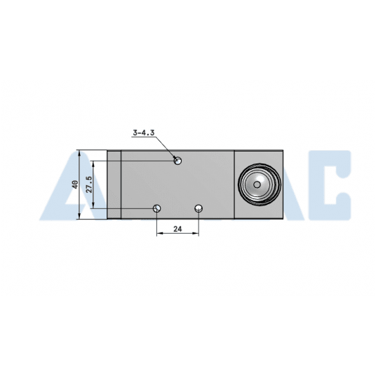 Zawór z dźwignią 5/3 bistabilny centralnie odpowietrzony 1/4" 4H330E08G -zdjęcie numer 4