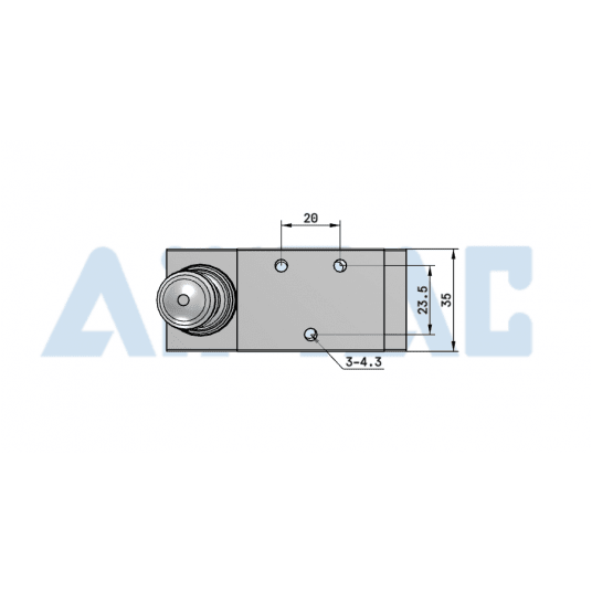 Zawór z dźwignią 5/3 bistabilny centralnie zamknięty 1/8" 4H230C06G -zdjęcie numer 4