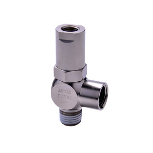 Zawór zwrotny sterowany AirTAC PCV G 1/8" — sterowanie M5×0,8, PCV06G -zdjęcie numer 1