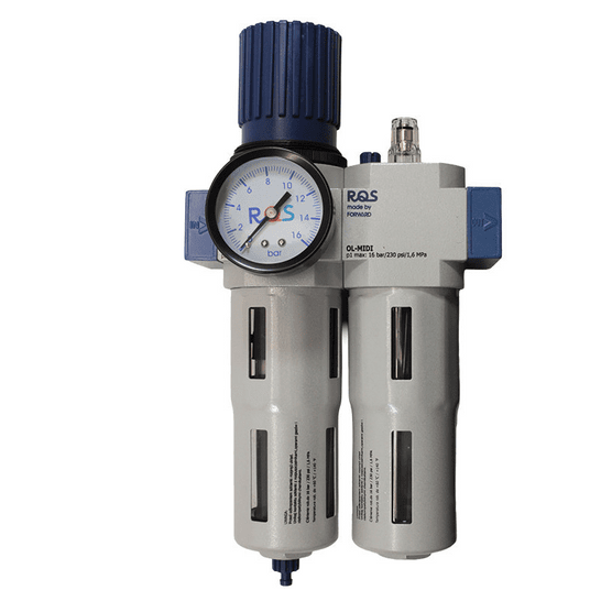 Zestaw FRL RQS MINI G 3/8" — 40 µm, 0,5–12 bar, spust ręczny, OU-3/8-MINI -zdjęcie numer 1