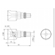 Dysza Transwektorowa aluminiowa 1/8" -zdjęcie numer 2