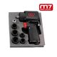 Klucz udarowy pneumatyczny 1/2" 610 Nm + zestaw 5 nasadek krótkich Mighty Seven NC-4610N -zdjęcie numer 1