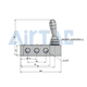 Zawór 5/3 z dźwignią AirTAC 4H330E G 1/4" — środek odpowietrzony, powrót ręczny, 4H330E08G -zdjęcie numer 3