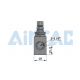 Zawór dławiąco-zwrotny 1/4" ASC20008G -zdjęcie numer 4