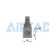 Zawór dławiąco-zwrotny 1/8" ASC10006G -zdjęcie numer 4