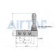 Zawór z dźwignią 5/3 bistabilny centralnie odpowietrzony 1/8" 4H230E06G -zdjęcie numer 3
