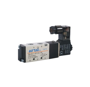 Elektrozawór 5/2 monostabilny AirTAC 4V110-06 G 1/8" 24 V AC, pilot zewnętrzny — 4V11006EG-W