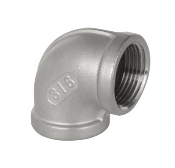 Kolanko 1 1/4W-W, 90° ze stali nierdzewnej AISI 316, do 10 bar, gwint cylindryczny