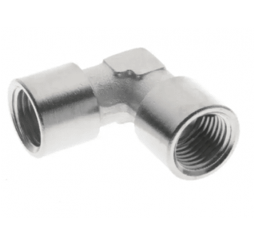 Kolanko gwintowane G 3/8 GW, mosiądz niklowany