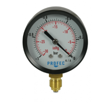 Manometr 63 mm GZ -1 - 5bar czarny typ suchy dolne 1/4"