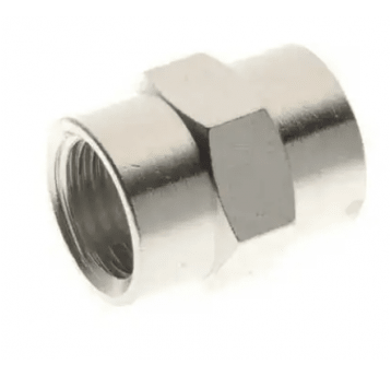 Mufa G 1/8 GW, gwint wewnętrzny, mosiądz niklowany