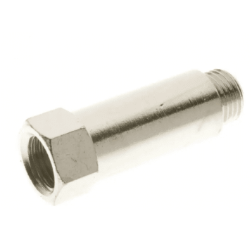 Przedłużka gwintowana G 1/8 GZ - G 1/8 GW, długość 42 mm, mosiądz niklowany