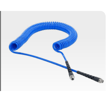Przewód spiralny PU RQS RQFlex 9,5x6,35 mm 6 m, złącza obrotowe G 1/4" FPU10/060/DV