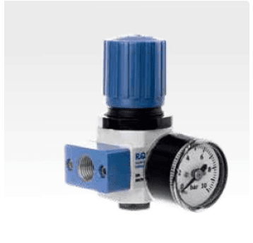 Reduktor ciśnienia RQS MIKRO G 1/8" — 0,5–7 bar, z manometrem, OR-1/8-MIKRO