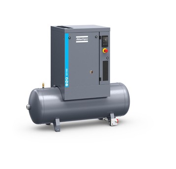 Sprężarka śrubowa Atlas Copco G2VSD-10 Pack TM — falownik, 2,2 kW, zbiornik 200 l