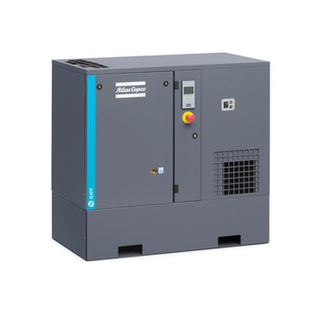 Sprężarka śrubowa Atlas Copco G4-8 FF — 4 kW, osuszacz, rozruch Y/D