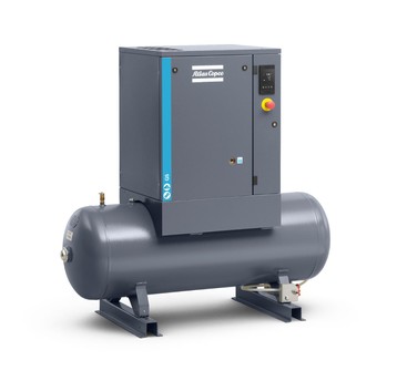 Sprężarka śrubowa Atlas Copco G5-8 Pack TM — 5 kW, zbiornik 200 l, rozruch Y/D