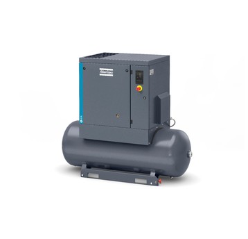 Sprężarka śrubowa Atlas Copco G7L-10 Pack TM — 7,5 kW, zbiornik 270 l