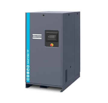 Sprężarka śrubowa Atlas Copco GA 45 VSD FF — 45 kW, 13 bar, z osuszaczem