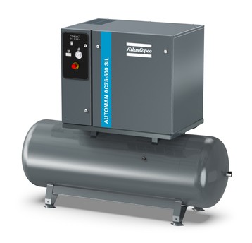 Sprężarka tłokowa Atlas Copco Automan AC75 SILENT DOL — 5,5 kW, 500 l