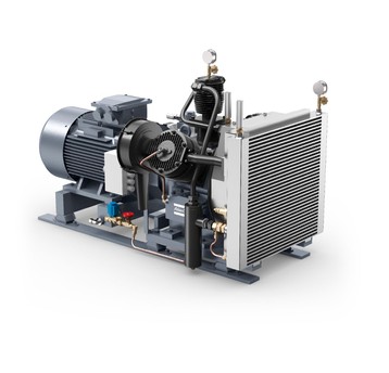 Sprężarka tłokowa Atlas Copco LT 10-30 — 7,5 kW, 30 bar, Power Pack, zawór UV, Y/D