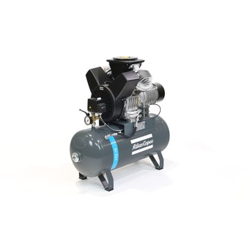 Sprężarka tłokowa Atlas Copco LT 2-10 — 1,5 kW, 10 bar, 90 l, zawór CV, 230 V