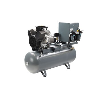 Sprężarka tłokowa Atlas Copco LT 7-10 — 5,5 kW, 9,75 bar, FF 270 l z osuszaczem, zawór UV, Y/D