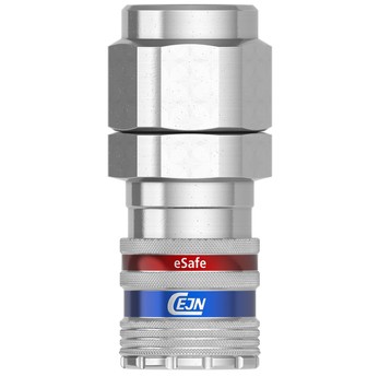 Szybkozłącze bezpieczne CEJN eSafe 410 DN10,4, do węża 16×21 mm Stream-Line, 104102071