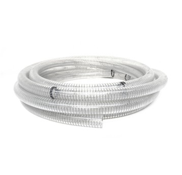 Wąż PU przezroczysty Transpress ze spiralą stalową 9,5x15,5 mm, 18 bar, na metry MTPU-09