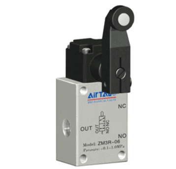 Zawór 3/2 z dźwignią rolkową AirTAC ZM3R G 1/8" — kąt standardowy, ZM3R06G