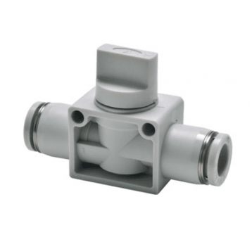 Zawór ręczny wtykowy 8mm z odpowietrzeniem