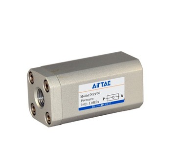 Zawór zwrotny AirTAC NRV G 1/4" — 0,2–10 bar, 27 mm², NRV08G