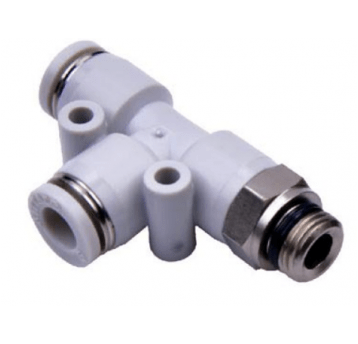 Złącze T GZ 1/4" z boku D=4mm GPED402