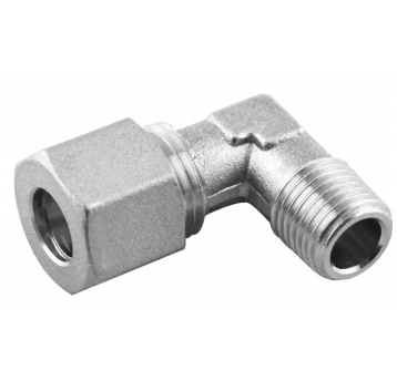 Złączka skręcana kątowa do rur miedzianych 22 mm R 3/4 GZ, mosiądz niklowany